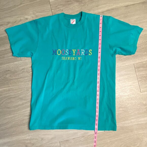 Vintage Mooseyards Shawano Wisconsin Embroidered Shirt Women's Large 90s 2000s - Picture 6 of 7